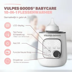 Vulpes Goods Draagbare Flessenwarmers>Flessenwarmer PRO 10in1 - Incl schoonmaakset