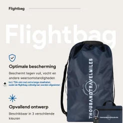 Thousandtravelmiles Flightbags>Flightbag vliegtuighoes TSA slot 60–90L – N Blauw