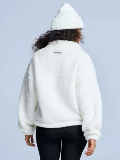 Poederbaas Vesten|Fleeces<Fluffy - Dames - Teddy Jas Wit
