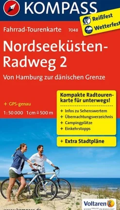 Kompass Fietskaarten>FTK 7048 Nordseeküstenradweg deel 2