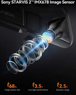 Wolfbox Dashcams>G900 Pro 4K Wifi GPS 128gb Mirror dashcam
