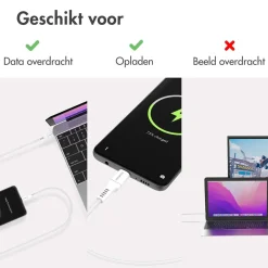 Imoshion Stekkers & Kabels>Gevlochten USB-C naar USB-C kabel