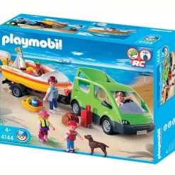 PLAYMOBIL® Bouwen & Constructie<Gezinswagen met boot 4144