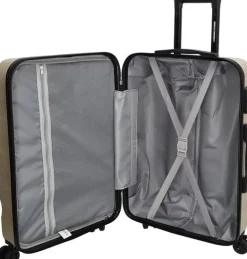 Beagles Originals Koffers & Trolleys<Go Travel - Kofferset 3-delig - 74/66/55cm Champagne