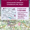 Kompass Fietskaarten<Grossraum RTK 3711 Baden-Würtemberg