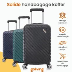 Goliving Rugzakken & Tassen>Handbagage Koffer - 53x35x23cm - 38 Liter