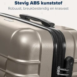 Trvlmore Koffers & Trolleys<Handbagage Koffer – 38L – Donkergroen Champagne