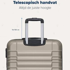 Trvlmore Koffers & Trolleys<Handbagage Koffer – 38L – Donkergroen Champagne