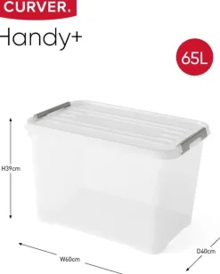Curver Opbergmanden En- Kratten<Handy+ Opbergbox - 65L - 2 stuks