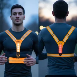 R2B Led-Vesten|Reflectie>Hardloopvest met Opbergvak - Verlichting