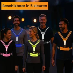 R2B Led-Vesten|Reflectie>Hardloopvest met Opbergvak - Verlichting