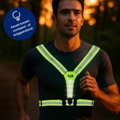 R2B Led-Vesten|Reflectie>Hardloopvest met verlichting oplaadbaar