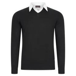 Heren Cappuccino Italia Truien>Heren Mock Pullover