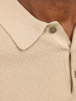 Heren Jack & Jones Truien>Heren Sandri Knit Polo LS