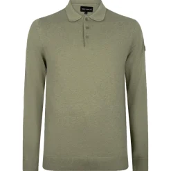 Presly & Sun Truien<Heren Brad Knitted Polo Groen