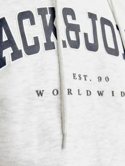 Jack & Jones Truien<Heren Caleb Sweat Hood Wit