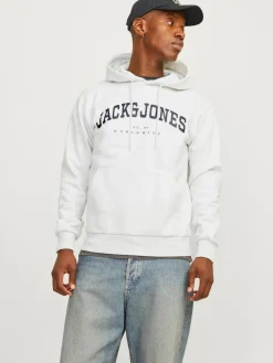 Jack & Jones Truien<Heren Caleb Sweat Hood Wit