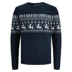 Produkt Truien<Heren Cameron Knit Crew Neck Blauw
