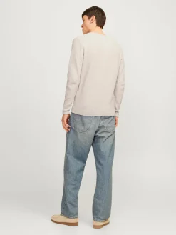 Jack & Jones Truien<Heren Cooper Knit Crew Neck Beige