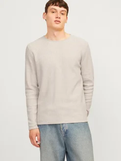 Jack & Jones Truien<Heren Cooper Knit Crew Neck Beige