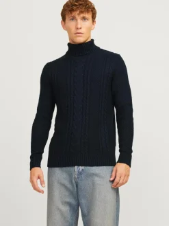Jack & Jones Truien<Heren Craig Knit Roll Neck Blauw