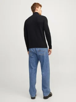 Jack & Jones Truien<Heren Emil Knit Half Zip Zwart