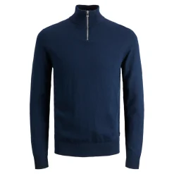 Jack & Jones Truien<Heren Emil Knit Half Zip Blauw