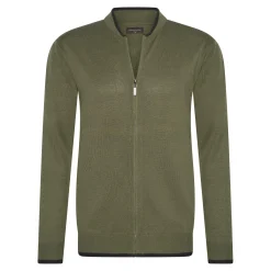 Cappuccino Italia Vesten<Heren Full Zip Cardigan Groen