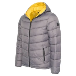 Cappuccino Italia Winterjassen<Heren Hooded Puffer Jacket Grijs