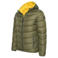 Cappuccino Italia Winterjassen<Heren Hooded Puffer Jacket Groen