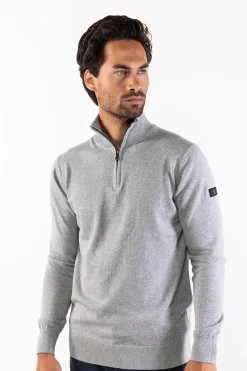 Presly & Sun Truien<Heren Lewis Knitted Pullover Grijs
