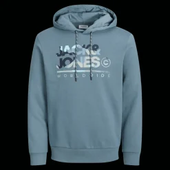 Jack & Jones Truien<Heren Luke Sweat Hood Blauw