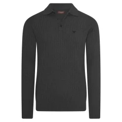 Cappuccino Italia Truien<Heren Massa Knit Polo Grijs