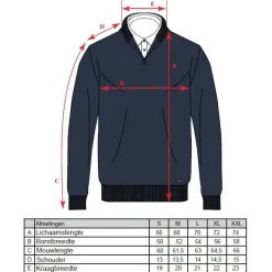 Cappuccino Italia Truien<Heren Mock Zip Pullover Rood