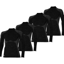 Heatkeeper Thermoshirts<Heren - 4-pack - Thermoshirt Zwart