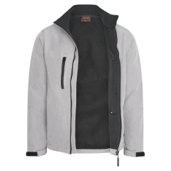 Cappuccino Italia Softshell Jassen<Heren Softshell Zip Jacket Grijs