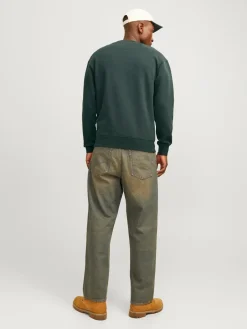 Jack & Jones Truien<Heren Vesterbro Sweat Crew Neck Donker Groen