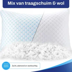Sleeptight Kussens>Hoofdkussen Verstelbaar Traagschuim