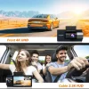 Wolfbox Dashcams<i17 3CH 4K Wifi GPS 64gb dashcam