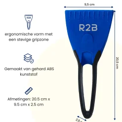 R2B Ijskrabbers<IJskrabber Auto met IJsbreker - Blauw
