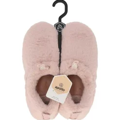 Apollo Pantoffels & Sloffen|Pantoffels & Sloffen<Imitatiebont - Dames - Pantoffels Roze