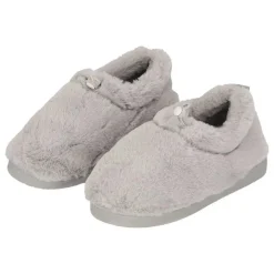 Apollo Pantoffels & Sloffen|Pantoffels & Sloffen<Imitatiebont - Dames - Pantoffels Grijs