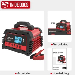 Strex Acculaders & Starthulpen<Industriele Acculader 12/24V - 5/10/25A