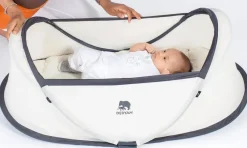 Deryan Campingbedjes|Campingbedjes<Infant BabyBox Campingbedje - Baby klamboe Creme