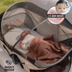 Deryan Campingbedjes|Campingbedjes<Infant Luxe BabyBox Campingbed - Met Matras Creme
