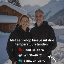 Wahrm Truien<Infrarood Verwarmde Hoodie - Heren Zwart