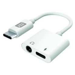 Carpoint Stekkers & Kabels<2-in-1 USB-C naar AUX en USB-C Adapter