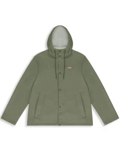 Hunter Regenjassen|Regenkleding<Izzy PU Hooded Jacket - Jas - Unisex Groen