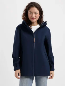 Travelin' Waterdichte Jassen<Jannike Dames - Hardshell Jas - Waterdicht Marineblauw