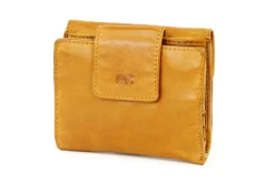 DAMES Bear Design Portemonnees>Jill - Portemonnee - Leer - Overslag - 9 pasjes